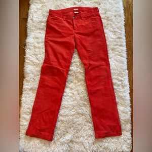 J Crew Orange corduroy jeans